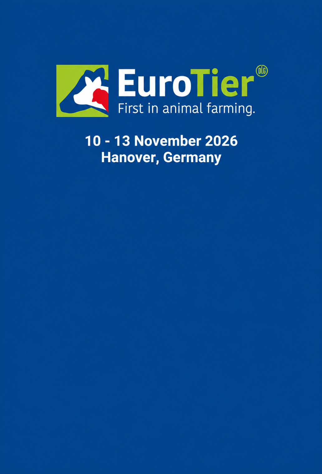 Dit jaar zijn wij weer aanwezig op EuroTier , die plaatsvindt van 10 tot en met 13 november in Hannover, Duitsland. Zien we je daar?