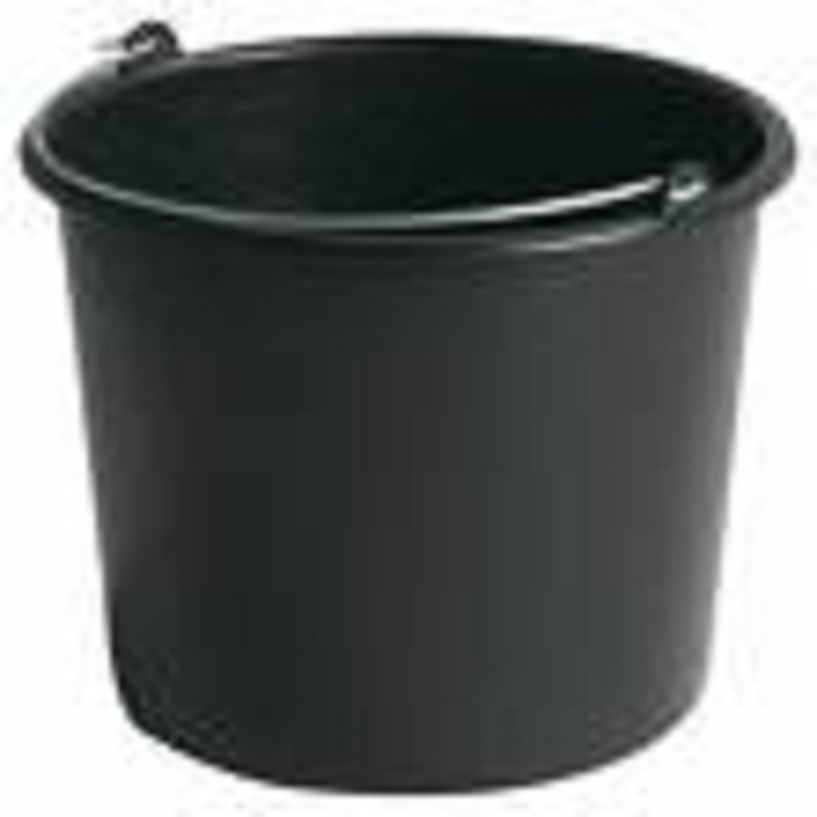 Emmer plastic 12L eco zwart