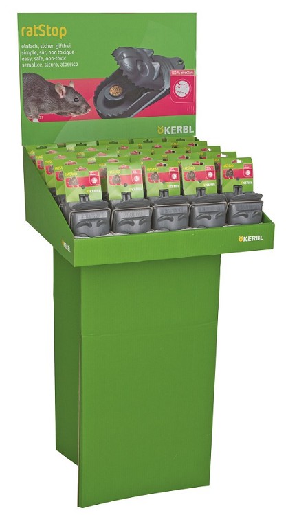 Doeltreffende en gebruiksklare rattenval incl. speciaal lokaas DISPLAY