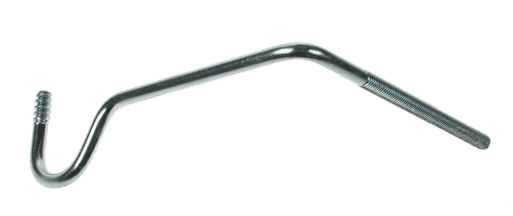 Isolatorsteunen (haaks) 8 mm met M8 draad plus moeren voor betonnen palen.