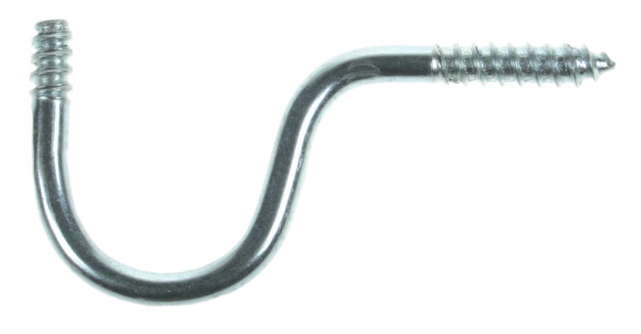 Isolatorsteunen, korte zwanenhals, 8 mm voor houten palen.