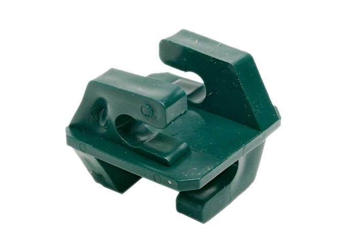 Klikisolatoren, groen, voor palen met een ø 8 mm. 25 stuks per verpakking.