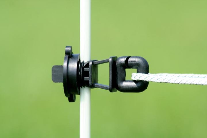 Paalisolatoren voor draad/koord voor palen tot een dikte van ø 15 mm