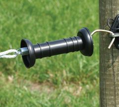 Poortgreep simpel, zwart