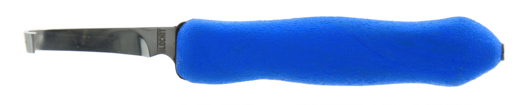 Professioneel bekapmes met een opvallend blauwe kunststof handvat voor het uitsnijden van harde klauwen en hoeven.