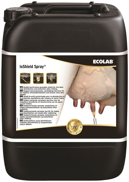 Dubbel actieve barriere spray op basis van PVP-jodium. Voor handmatig sprayen of aan te brengen in de robot.