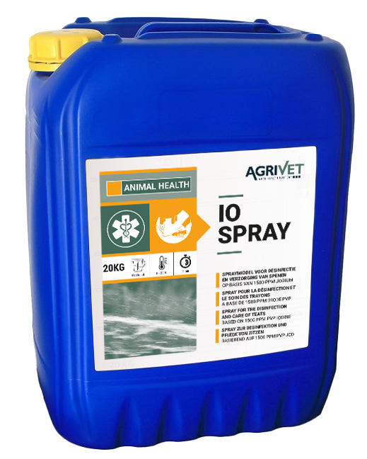 Uierspray op basis van PVP jodium en glycerine