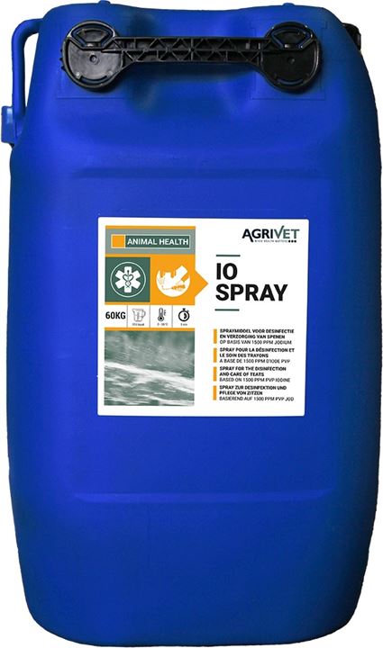 Uierspray op basis van PVP jodium en glycerine