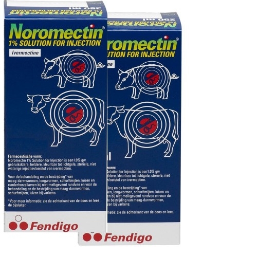 Injectie voor de behandeling en de bestrijding van maagdarmwormen, longwormen, schurftmijten, luizen en runderhorzellarven.