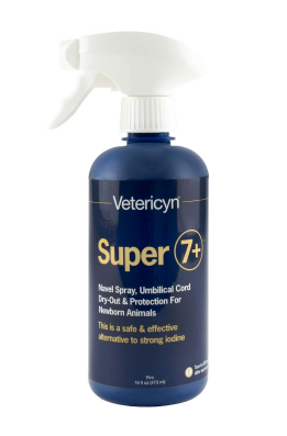 Spray voor navelstreng uitdroging en voor bescherming van pasgeboren dieren.