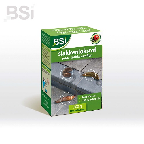 Langwerkende en natuurlijke slakkenlokstof voor alle types slakkenvallen. Voldoende om 20 keer een slakkenval te activeren.