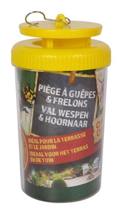 Herbruikbare wespenval met lokstof.