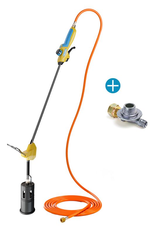 Onkruid verwijderen met een druk op de knop.