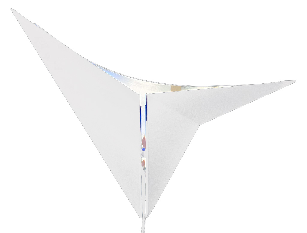 Uniek stervormig wandmodel met dubbele kleefplaat en een krachtige 5W LED lamp.