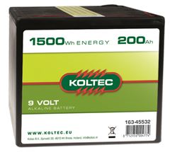 Batterij 9 volt 1700 WH 200 AH, Alka