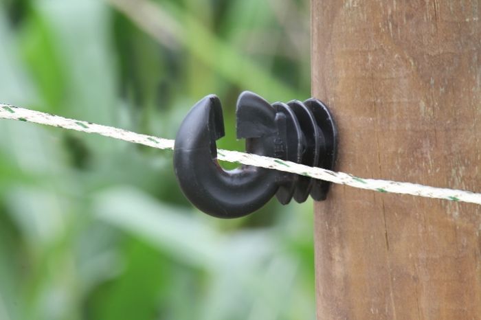 Draad geweven wit/groen, 200m, 2,5mm