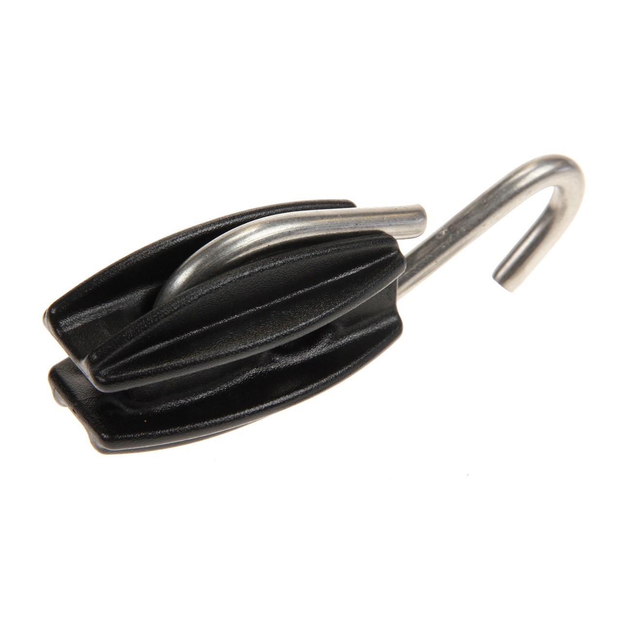 Losse ei-isolator met gemonteerde RVS/INOX S-haak.