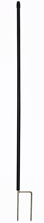 Hoekpaal voor schapennet, hoogte 84cm en 19mm dik, voet met dubbele pen.
