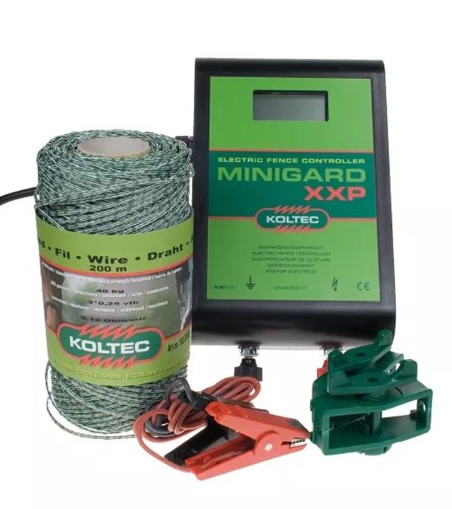 Met dit pakket kunt u uw vijver feilloos afzetten. De Minigard XXP is een apparaat dat enige aangroei van vijverplanten kan verdragen, zonder dat u de spanning op uw afzetting verliest.