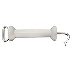 Poortgreep wit met vaste lintklem, 2st