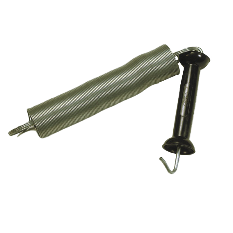 Deze RVS/INOX poortveer is voorzien van conische uiteindes waardoor deze altijd zijn veerwerking zal behouden. Deze zal dus niet door gebruik steeds langer worden. Lengte maximaal 5 meter