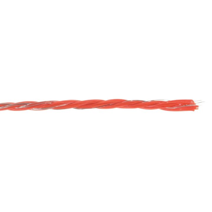 TipTop draad, oranje, 200 mtr 3*8 PE 6*0,2 mm RVS/INOX, breekkracht 110 kg, weerstand 4,41 Ohm/mtr