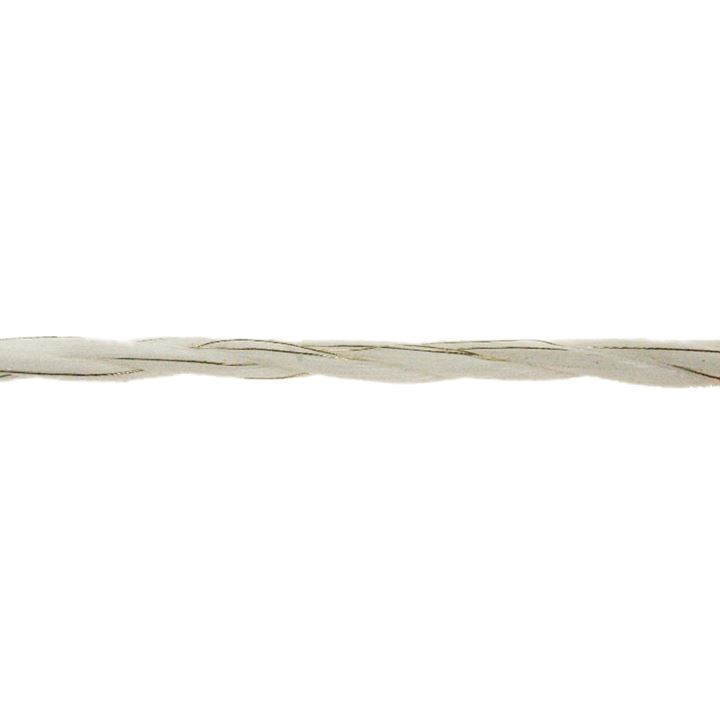 TipTop draad, wit, 400 mtr 3*8 PE 6*0,16 mm RVS/INOX + 3*0,3 mm Cu, breekkracht 120 kg, weerstand 0,13 Ohm/mtr