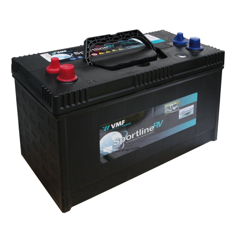 Tractieaccu, dubbel pool 12V-105Ah