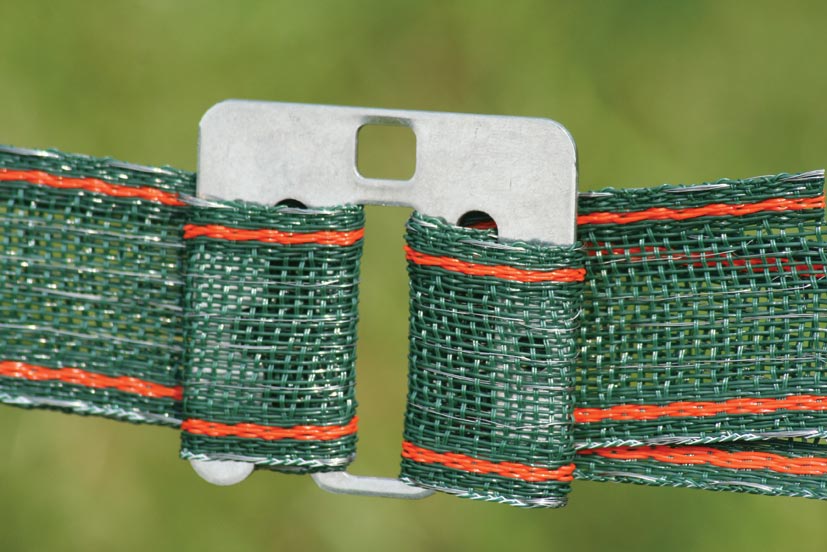 Verbinders, RVS/INOX lintverbindingsplaatjes, voor lint tot 50 mm