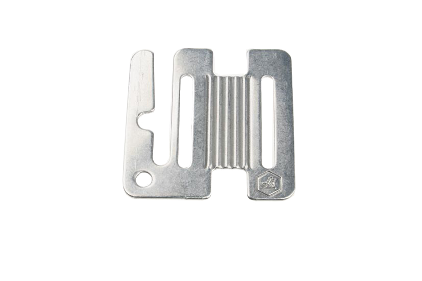 Losse RVS/INOX verbindingsplaat voor in de "Robuuste lint hoekisolator"