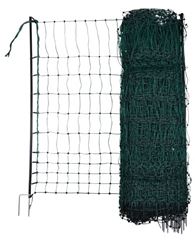 Pluimveenet groen dubbel, 50m x 106cm