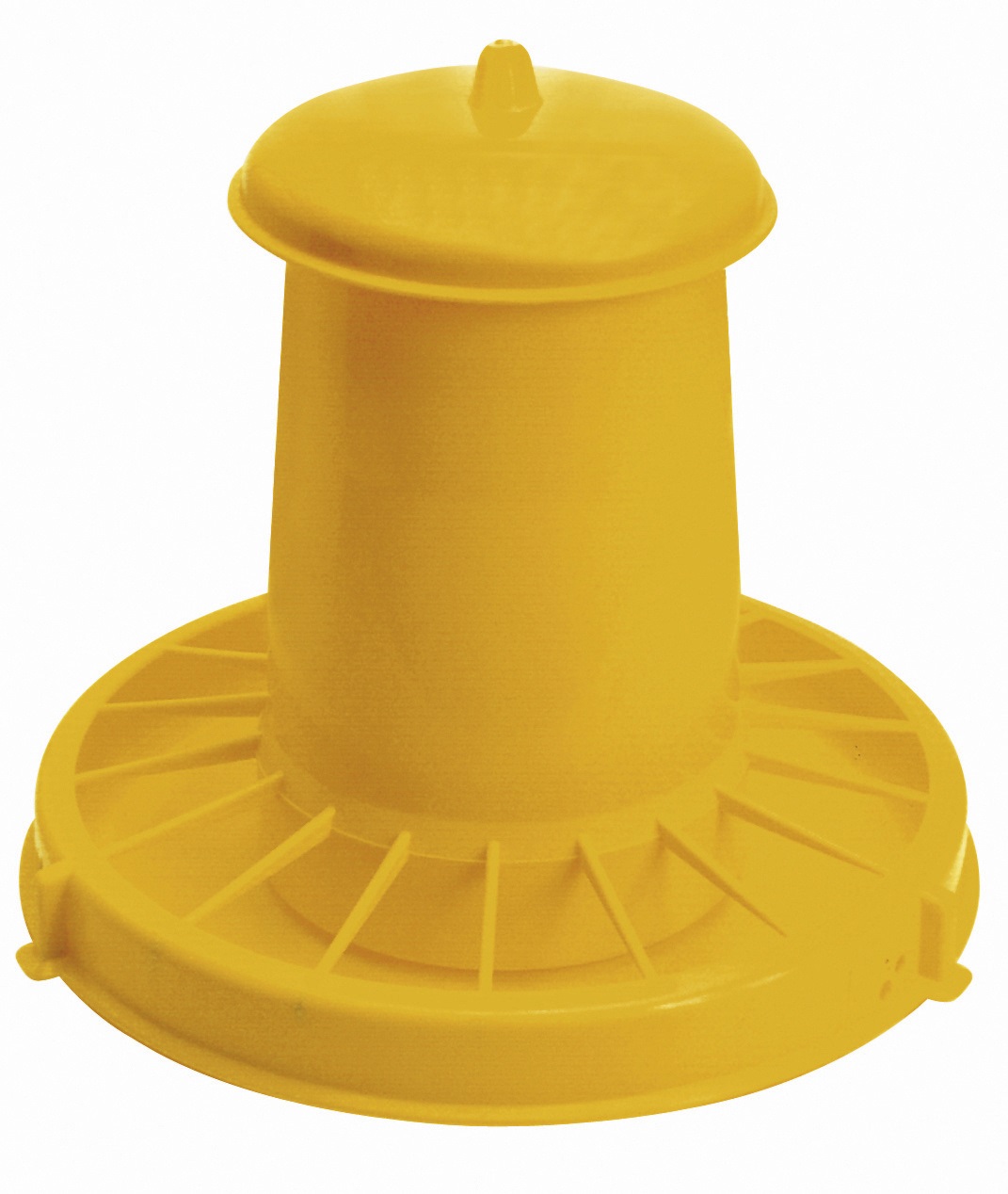 Plastic voertoren geel.