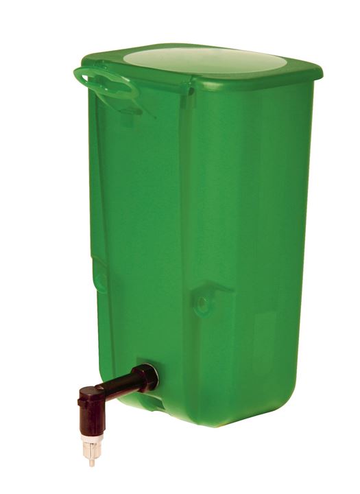 Drinknippelfles met stevige bevestiging. Geschikt voor op draad/gaas kooien.