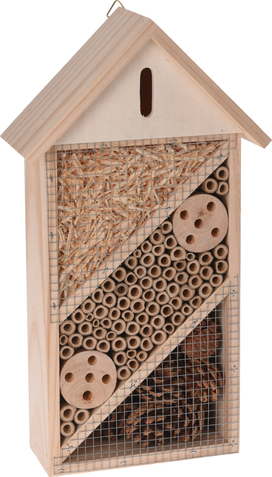 De ideale hulp bij het overwinteren en nestelen van bijen, lieveheersbeestjes, vlinders en andere insecten.