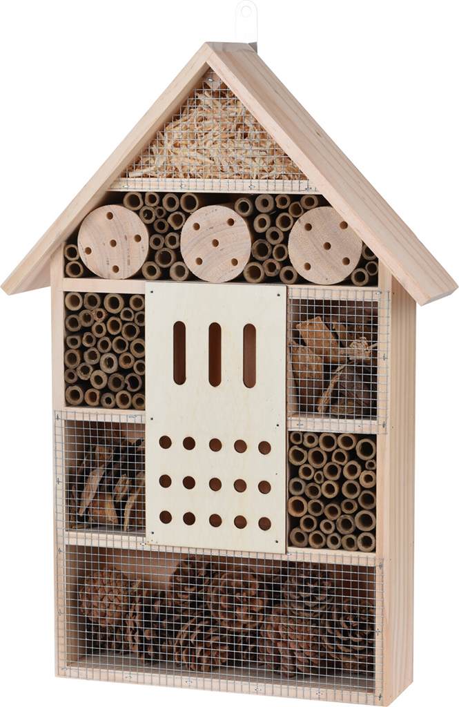 De ideale hulp bij het overwinteren en nestelen van bijen, lieveheersbeestjes, vlinders en andere insecten.