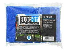 Blockit cotton sock blue 12pcs