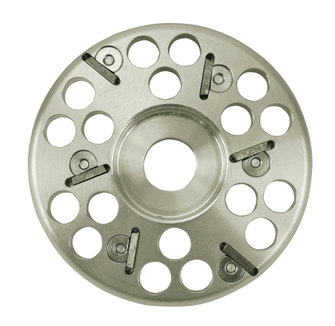 Voor professionele gebruikers, aluminium behuizing, laag gewicht, door diagonale stand van de mesjes wordt de hoornlaag snel verwijderd
