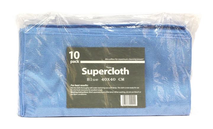 Microvezeldoeken vervaardigd uit 80% polyester en 20% polyamide (260gr/m²), met een zeer groot vocht en vuil absorberend vermogen.