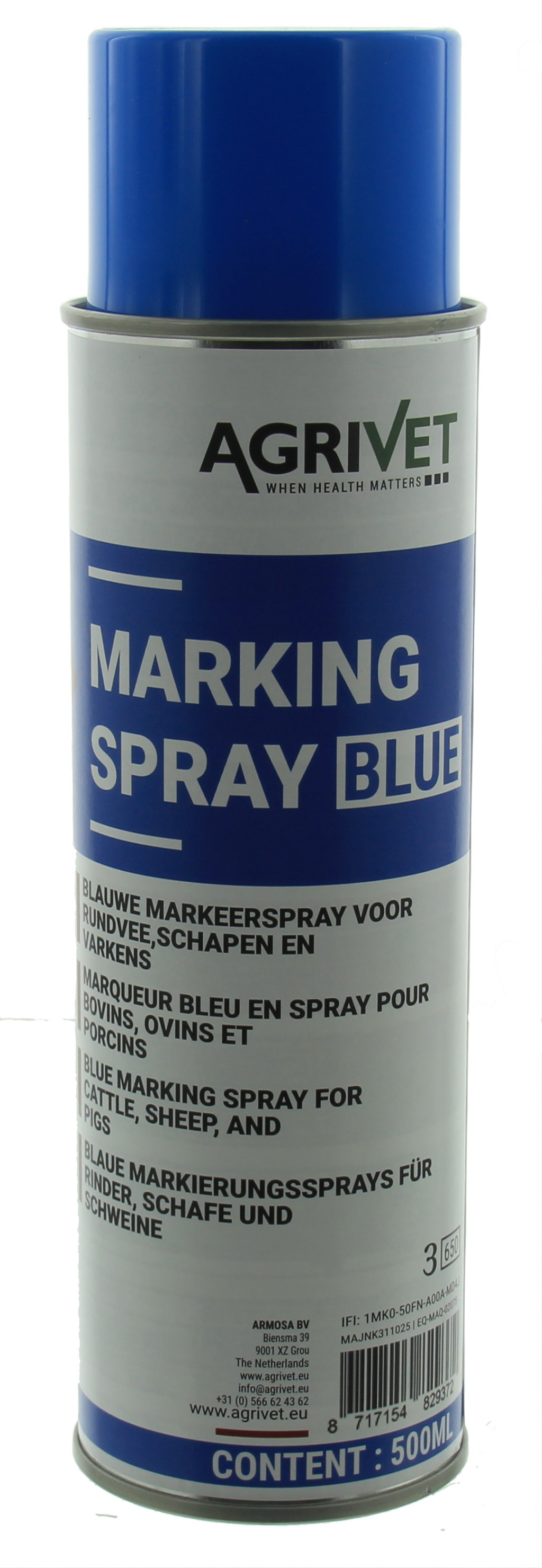 Marking Spray Blue 500ml Agrivet