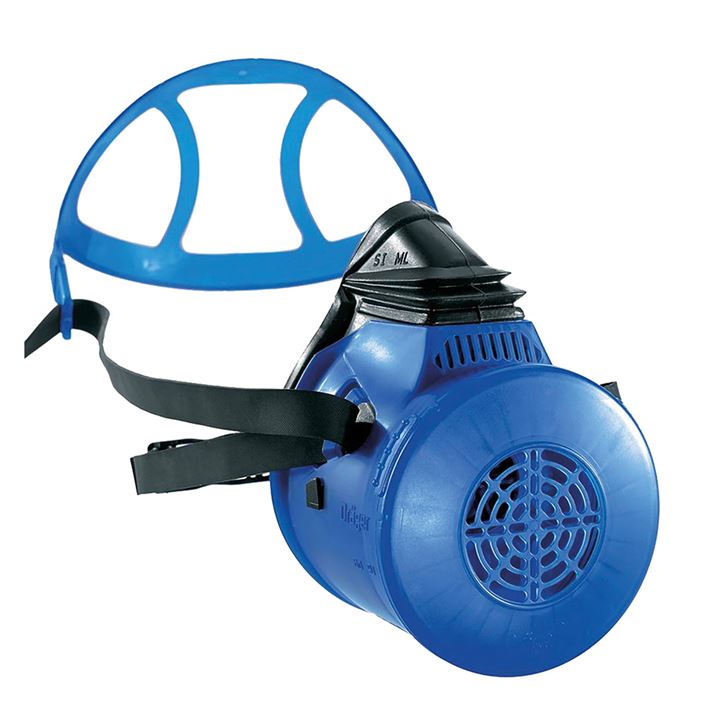 Comfortable halfgelaatsmaskers Dräger Xplore voor ademhalingsbescherming. Xplore 4790 voor Rd90 filters, Xplore 4740 voor Rd40 filters.