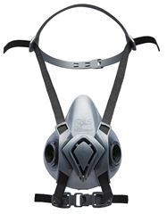 BLS halfgelaatsmasker 4000 rubber M/L