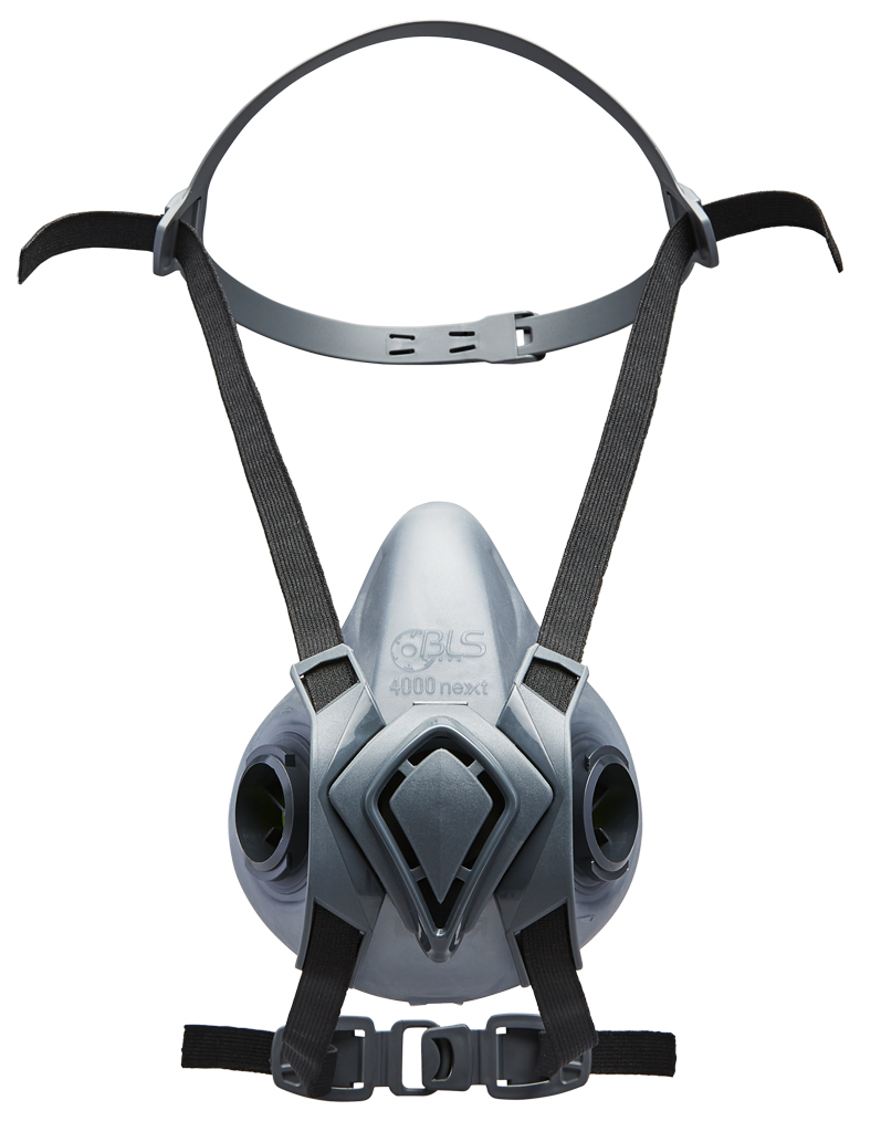 BLS halfgelaatsmasker 4000 RUBBER S/M