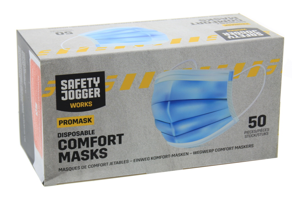 Comfortabele wegwerp mondmaskers norm GB2626-2006, doos 50 stuks.