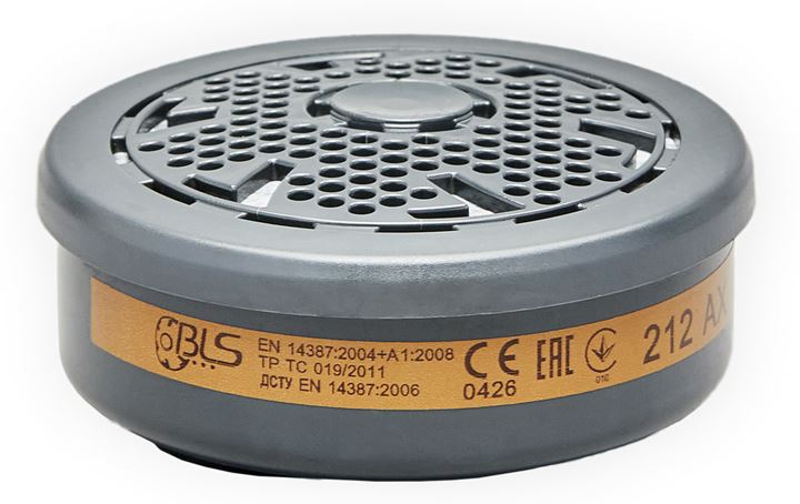 AX filter BLS beschermt tegen organische gassen en dampen met een kookpunt lager dan 65° C
