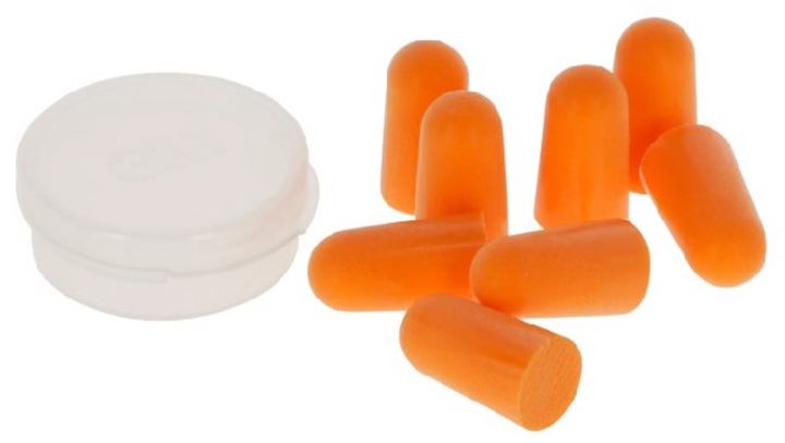 Comfortabele gehoorbeschermingsdopjes met opbergdoosje.