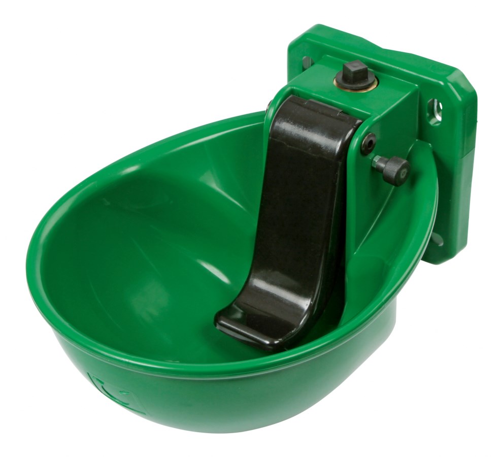 Drinkbak kunststof 1/2" met lepel