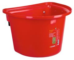 Paardenvoerbak rood 12L met haken