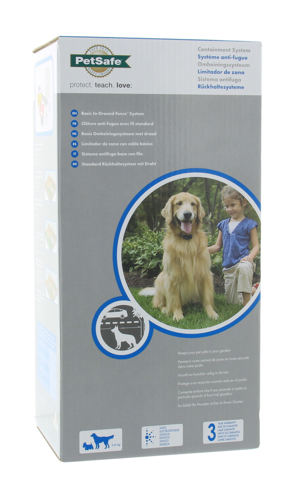 Basis omheiningssysteem met draad voor hond