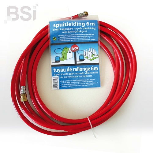 SPUITLEIDING 6 m Direct koppelbare soepele spuitleiding voor batterijrugdrukspuit