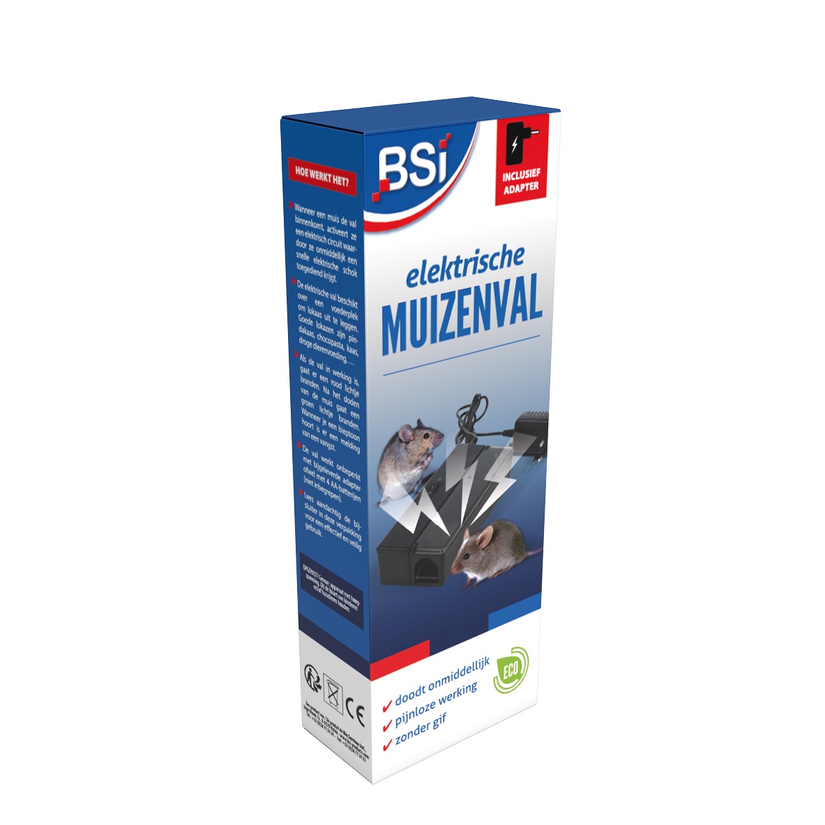 Compacte en veilige elektrische muizenval